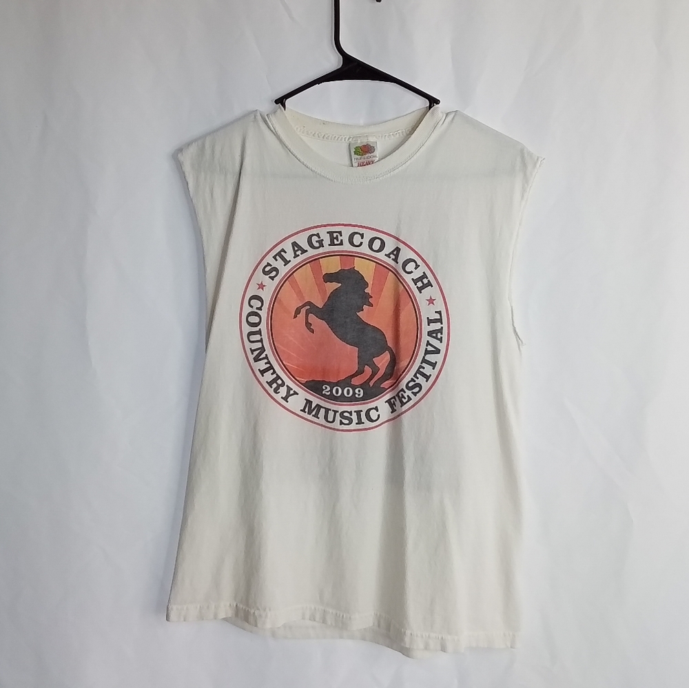 Stagecoach 2009 Country Music Fest Sleeveless Shirt Size Medium